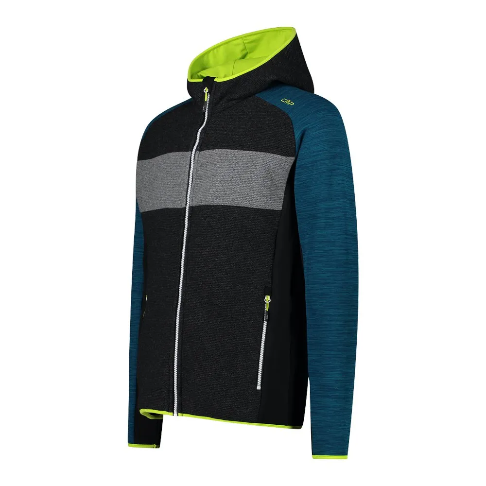 CMP Fix Hood 32m2247 Fleecejacka Med Huva