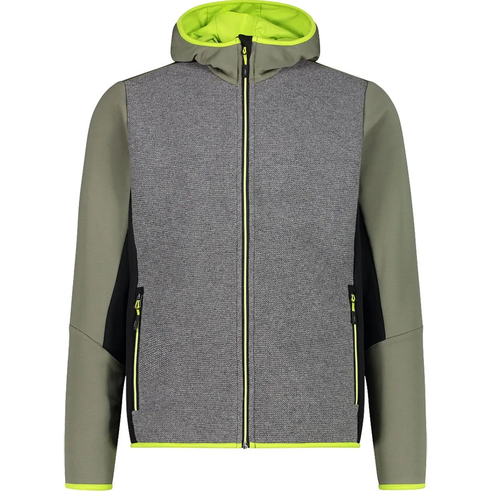 CMP Fix Hood 32m2257 Fleecejacka Med Huva