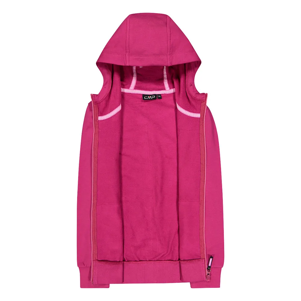CMP Fix Hood Full Zip 31d4355 Fleece, Sangria, 6Y