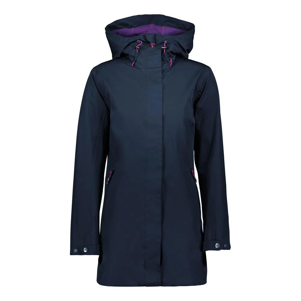 CMP Fix Hood Long 38z5386 Softshelljacka, Black blue