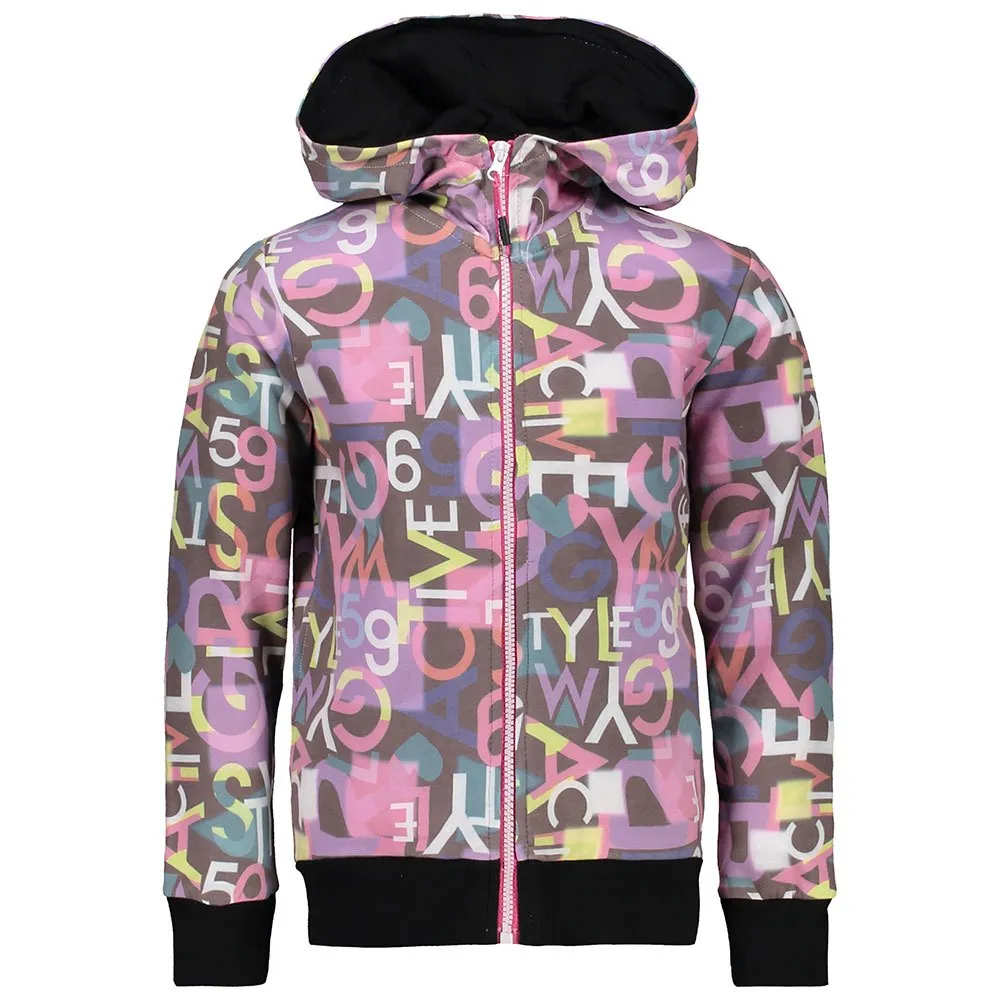 CMP Full Zip 39d4885 Tröja, Black, 4Y