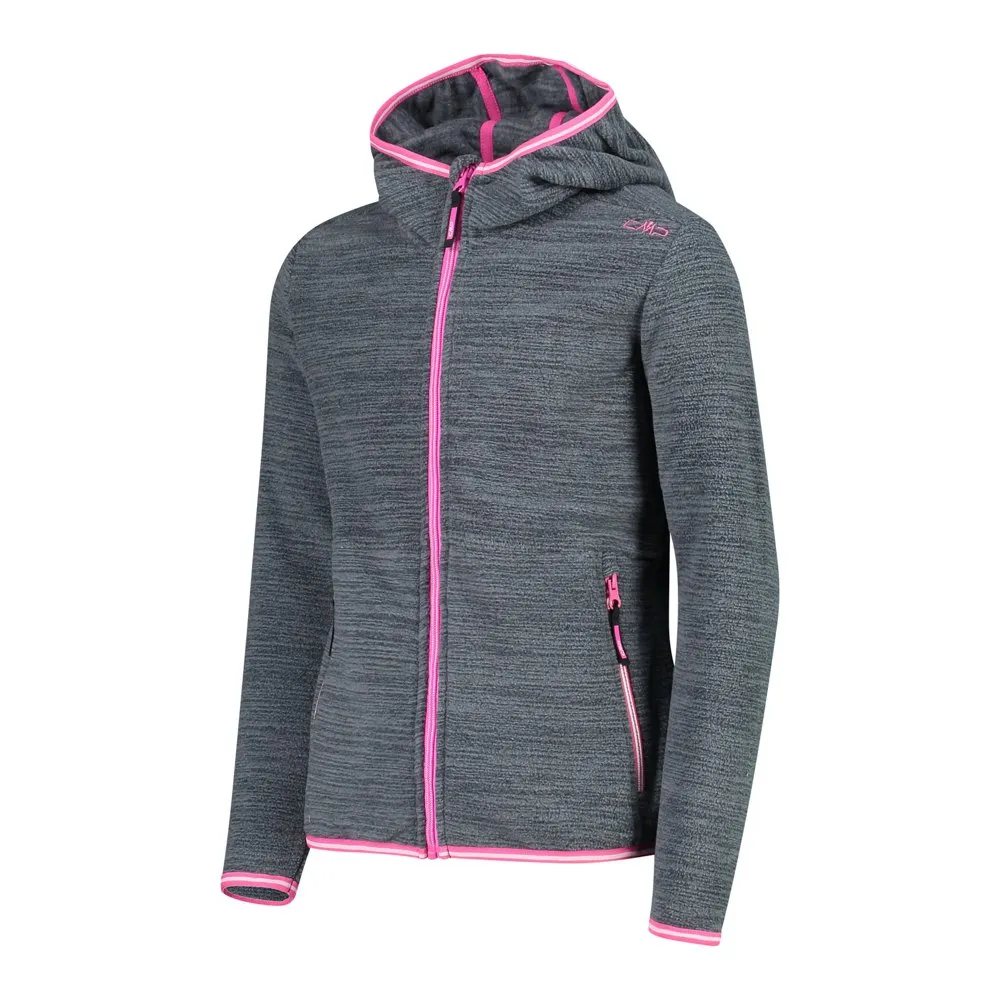 CMP G Fix Hood 30g2205 Softshelljacka, Titanio melange, 3Y