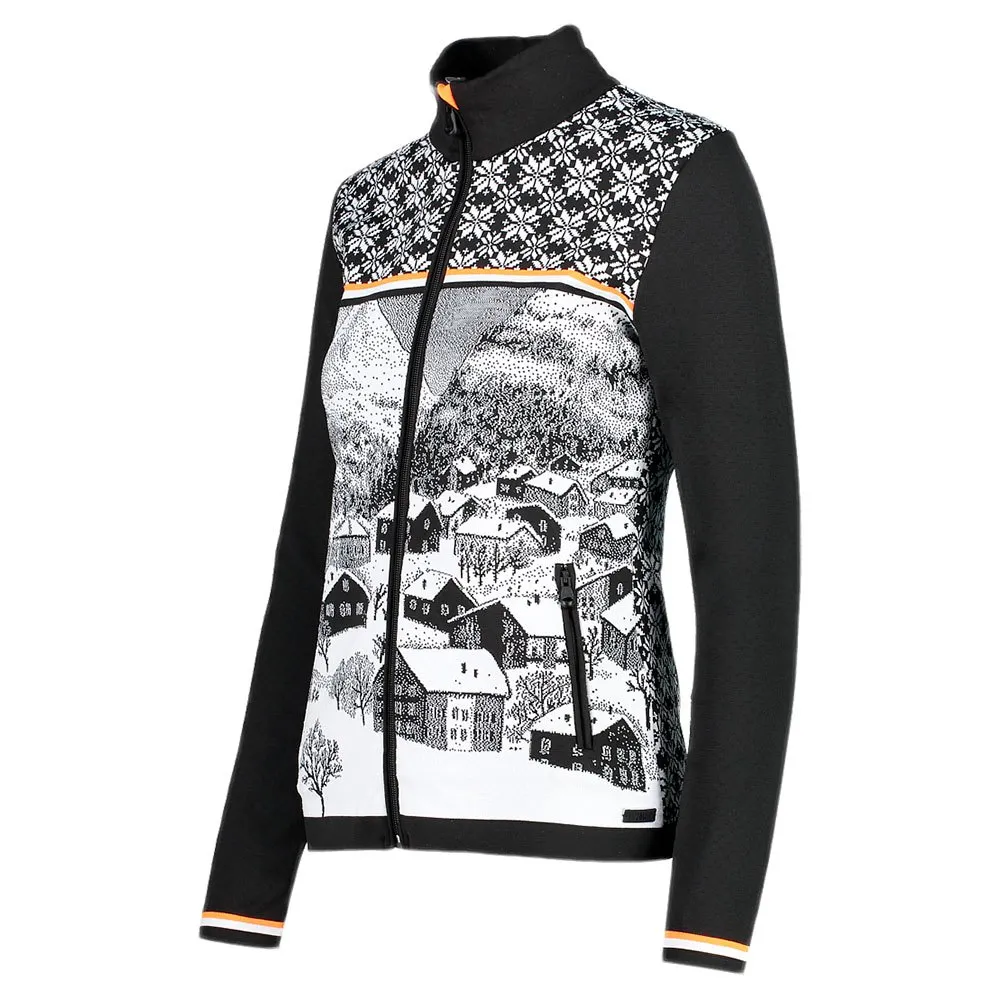 CMP Knitted 7h96141 Sweatshirt Med Dragkedja, Black