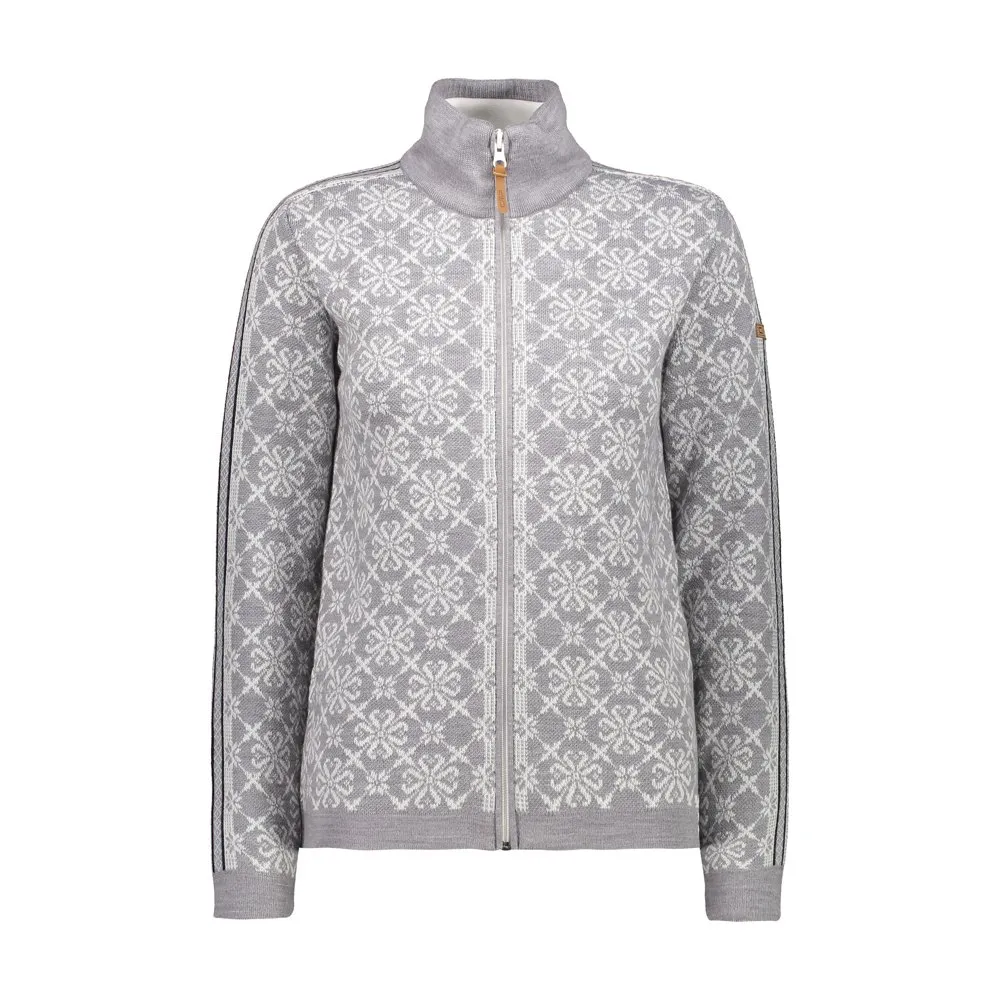 CMP Knitted Pullover 7h26005 Fleece Med Halv Dragkedja, Grey m.