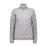 CMP Knitted Pullover 7h26005 Fleece Med Halv Dragkedja, Grey m.