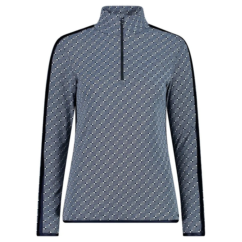 CMP Printed Sweat 32l0336 Fleece Med Halv Dragkedja