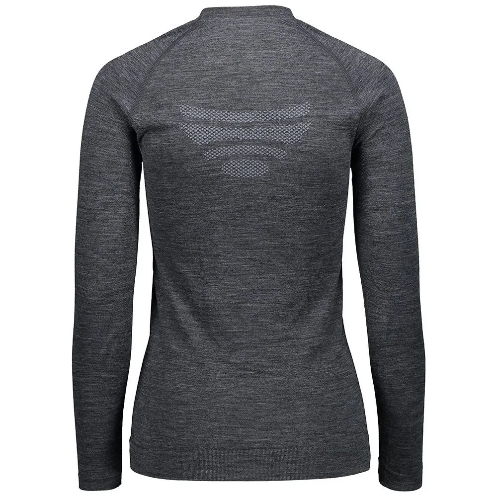 CMP Seamless Sweat 39y4006 Långärmad Baslager, Black melange