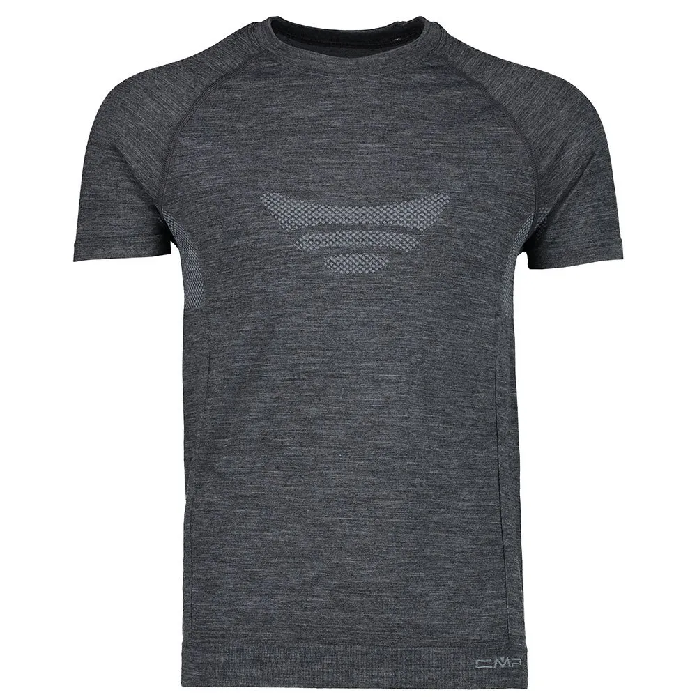 CMP Seamless Sweat 39y4057 Kortärmad Baslager, Black melange