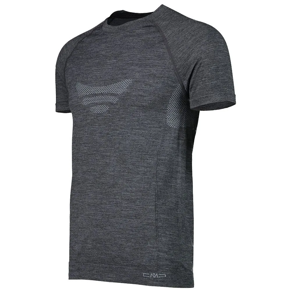 CMP Seamless Sweat 39y4057 Kortärmad Baslager, Black melange