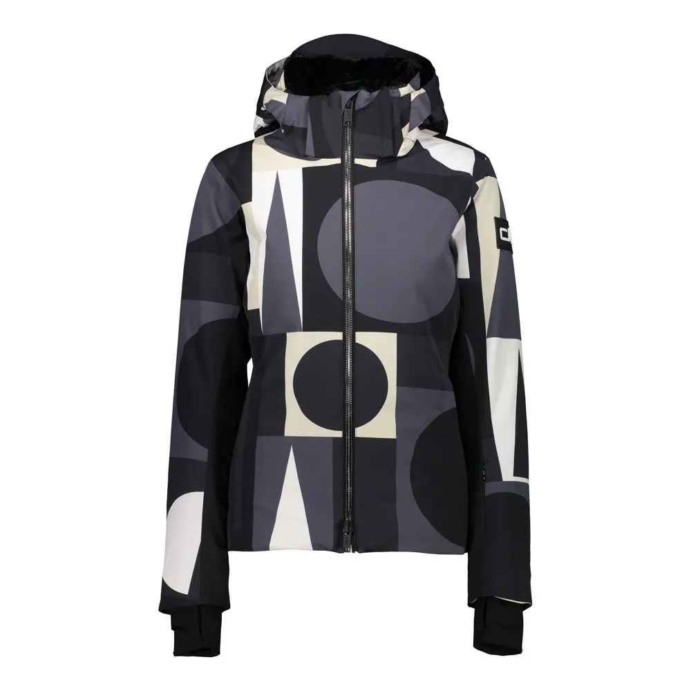 CMP Ski Slim Fit 30w0766 Jacka, Black / graffite / b.gesso