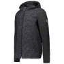 CMP Sportswear Mid Fix 39m3697 Fleecejacka Med Huva, Bright blue melange