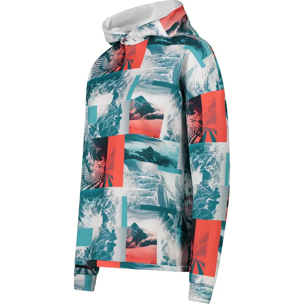 CMP Sweat Fix Hood 32e4066 Tröja Med Huva, Campari / deep lake CMP Sweat Fix Hood 32e4066 Tröja Med Huva, Campari / deep lake