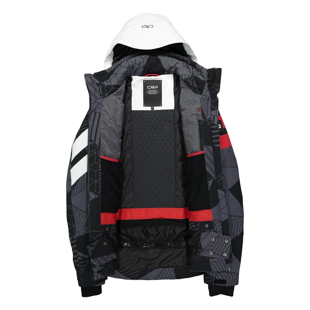 CMP Zip Hood 30w0467 Jacka, Graffite / black