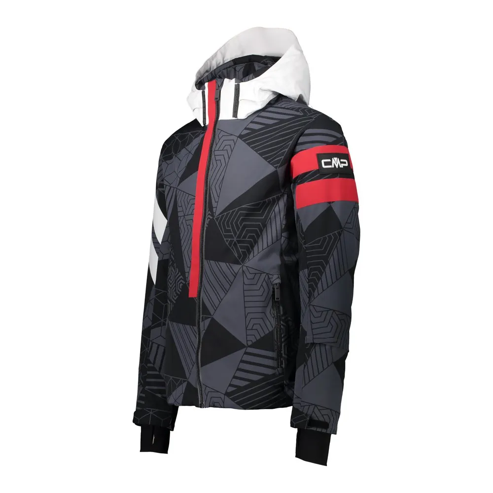 CMP Zip Hood 30w0467 Jacka, Graffite / black