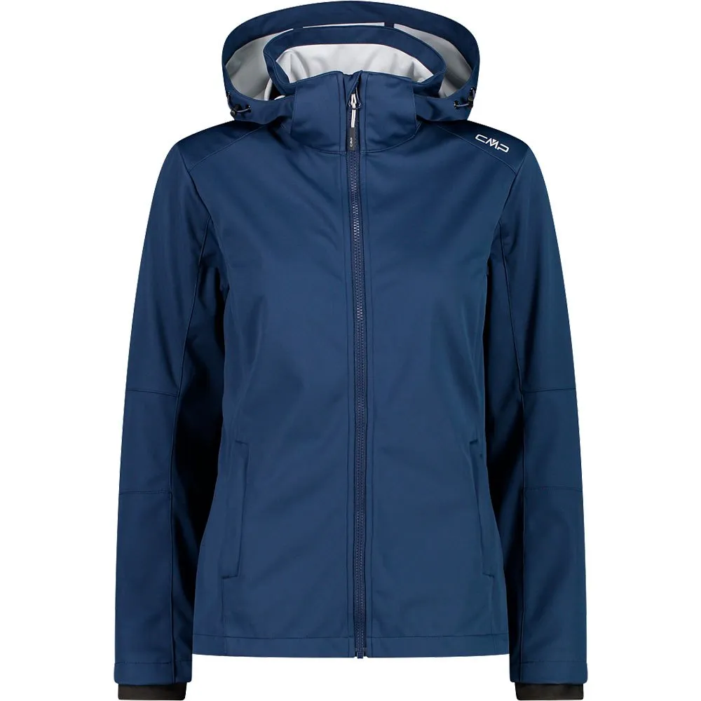 CMP Zip Hood 39a5096 Softshelljacka, Blue / ice