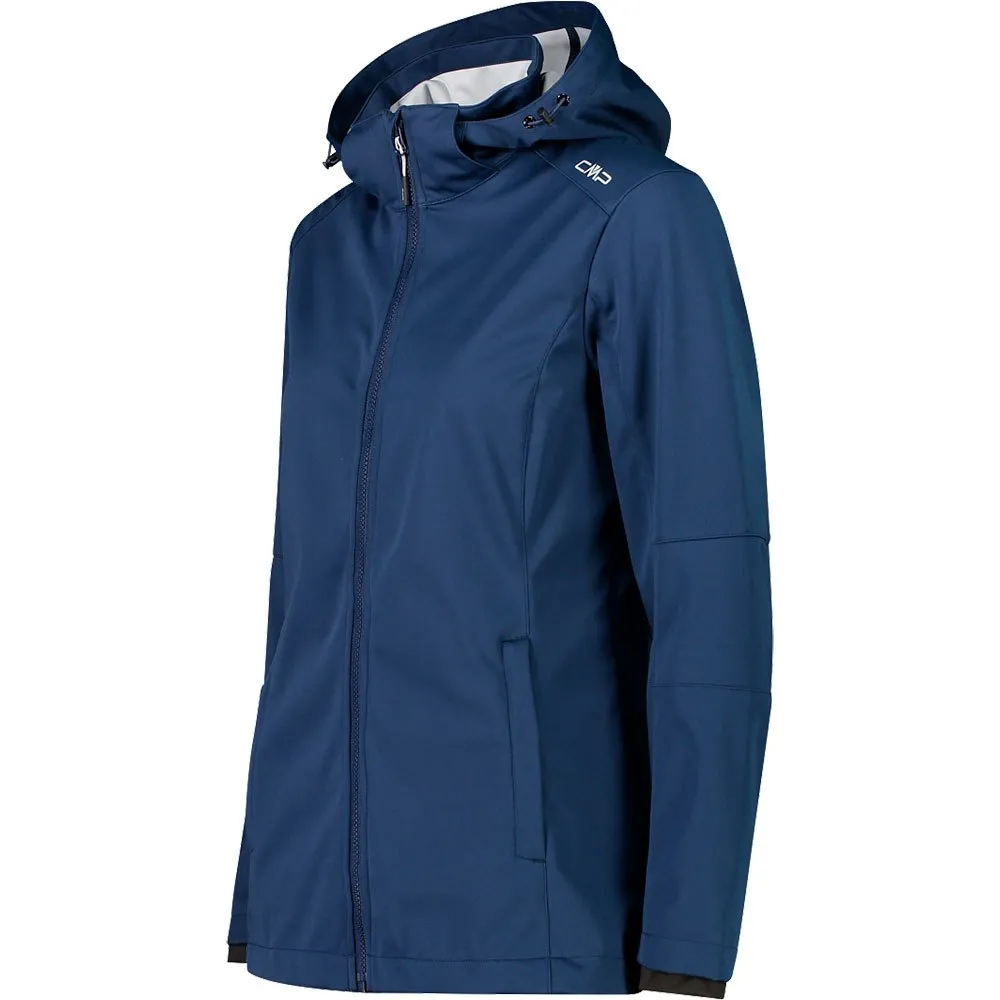 CMP Zip Hood 39a5096 Softshelljacka, Blue / ice