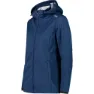CMP Zip Hood 39a5096 Softshelljacka, Blue / ice