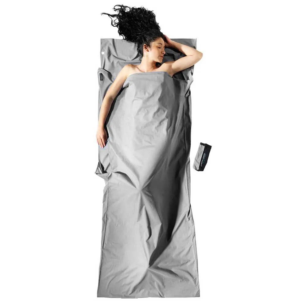 Cocoon Cotton Insect Shield Travel Sheet Filt, Safari grey