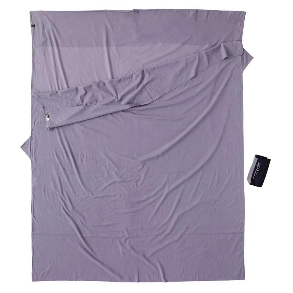 Cocoon Egypt Cotton Insect Shield Travel Sheets Doublesize Filt, Elephant grey