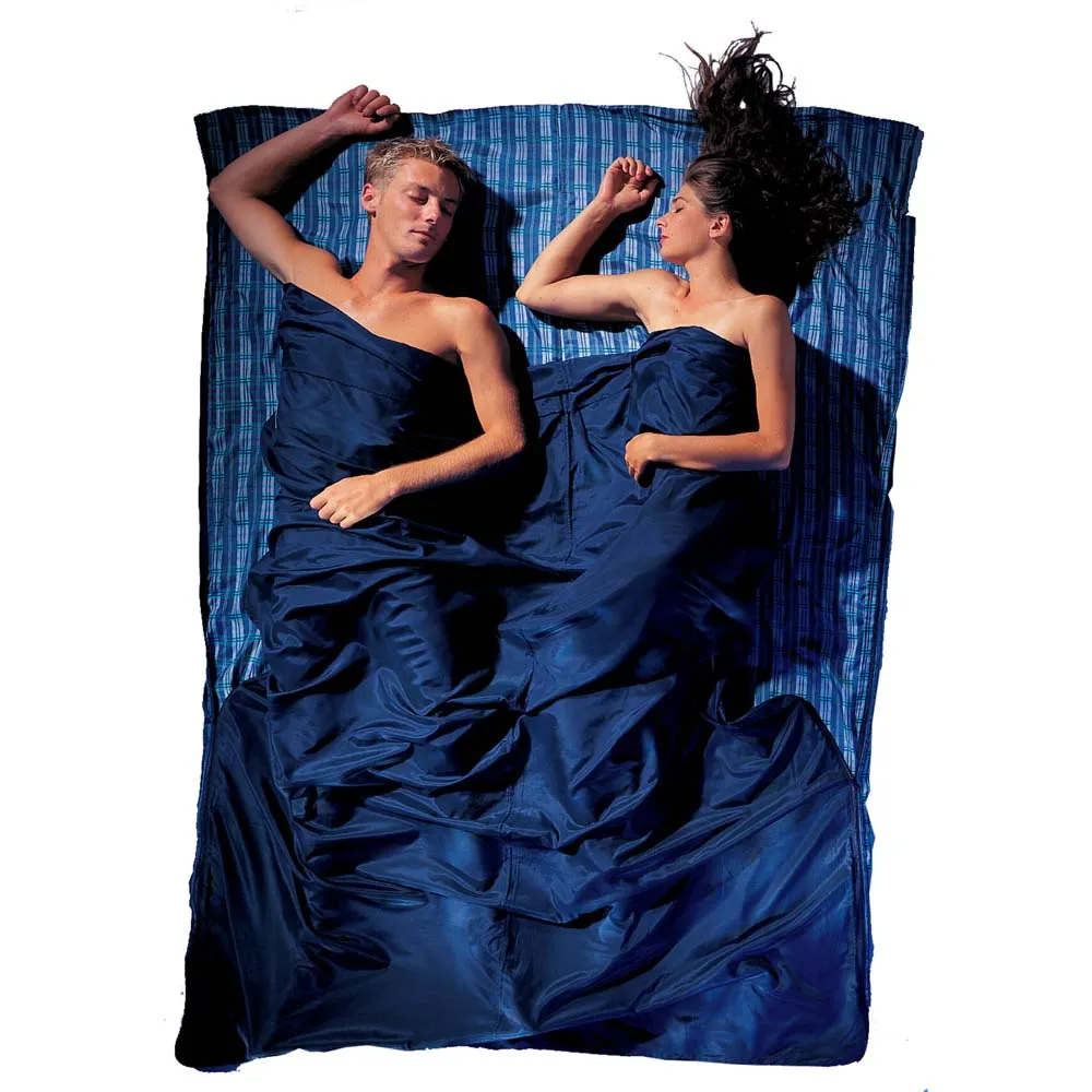 Cocoon Silk Travel 220 X 83 Cm Underlakan, Checked