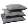 Cocoon Travel Nylon-brushed Microfiber Kudde, Charcoal / smoke grey, 33 x 43cm