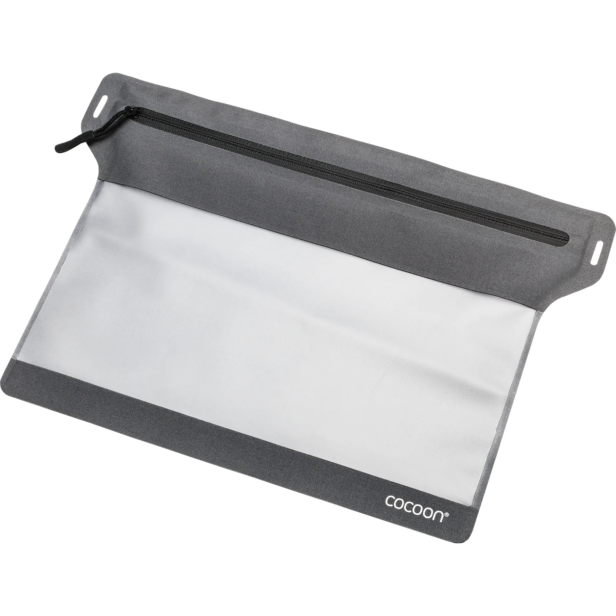 Cocoon Zippered Flat Document Bag, Grey/Black Cocoon Zippered Flat Document Bag, Grey/Black