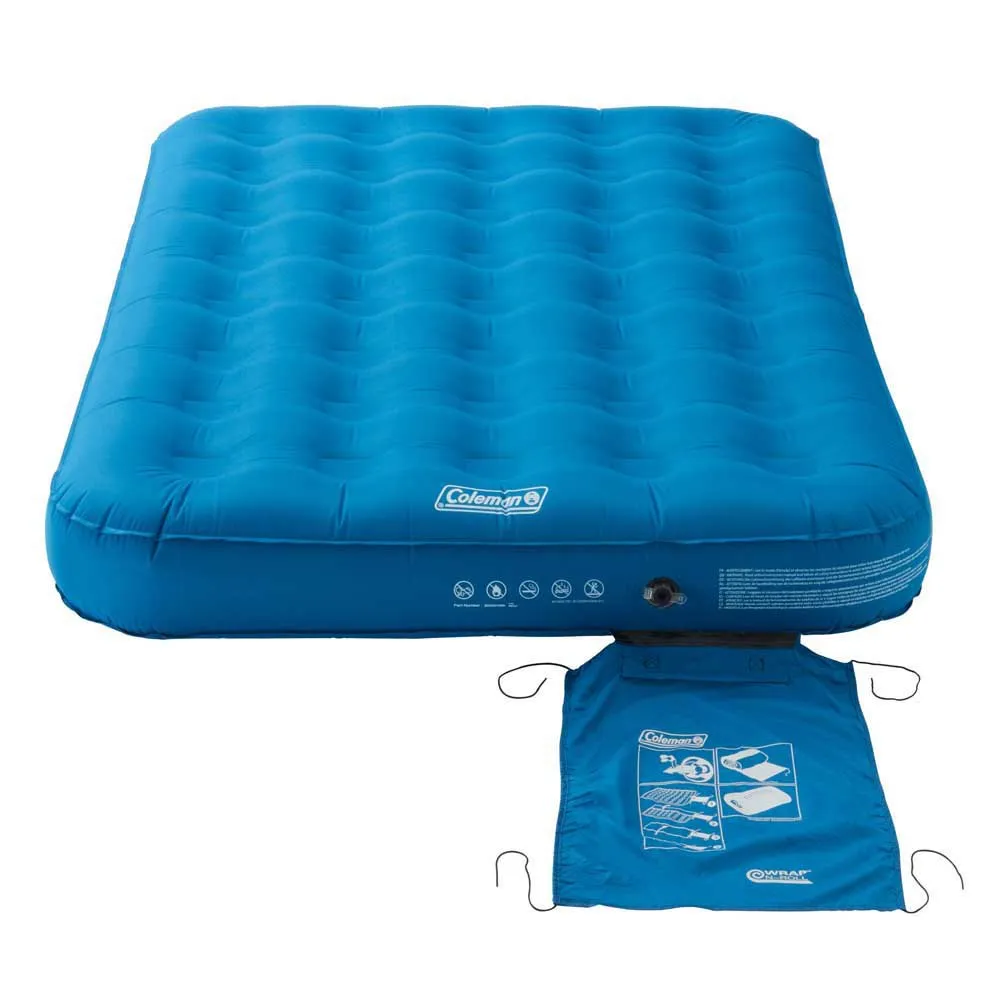 Coleman Extra Durable Double Luftmadrass, Blue, One Size