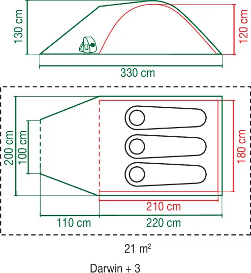 Coleman Tent Darwin 3+ Coleman Tent Darwin 3+