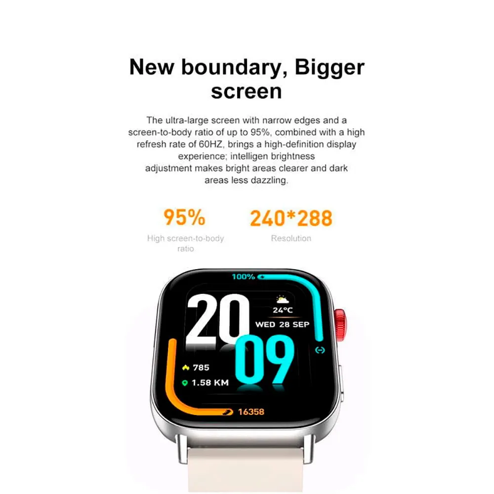 Colmi C8 Max C-serien Smartwatch, Silver