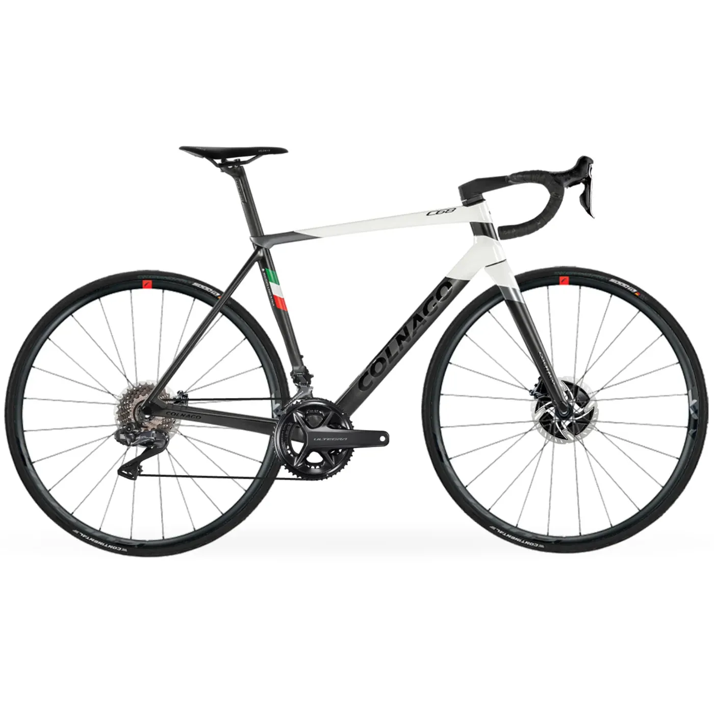 Colnago C68 Complete Bike Road Shimano Ultegra DI2 8100 Disc, HRWH Black/White