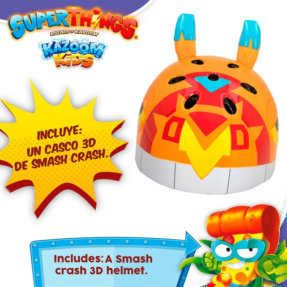 Color Baby Superthings 3d Smash Crash Scooter Hull Juniorhjälm, Orange Color Baby Superthings 3d Smash Crash Scooter Hull Juniorhjälm, Orange