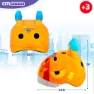Color Baby Superthings 3d Smash Crash Scooter Hull Juniorhjälm, Orange