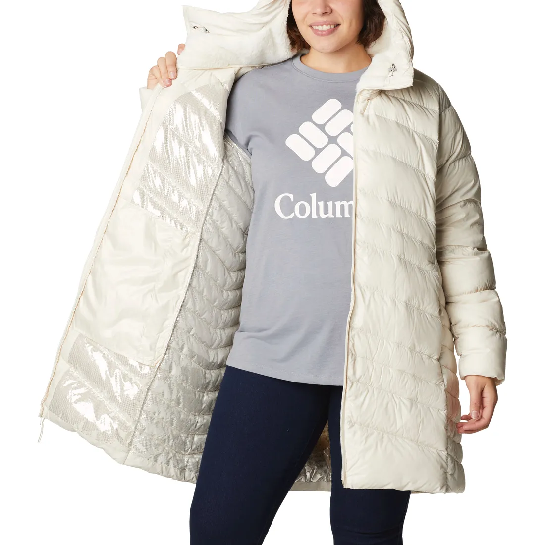 Columbia Autumn Park™ Down Mid Jacka, White