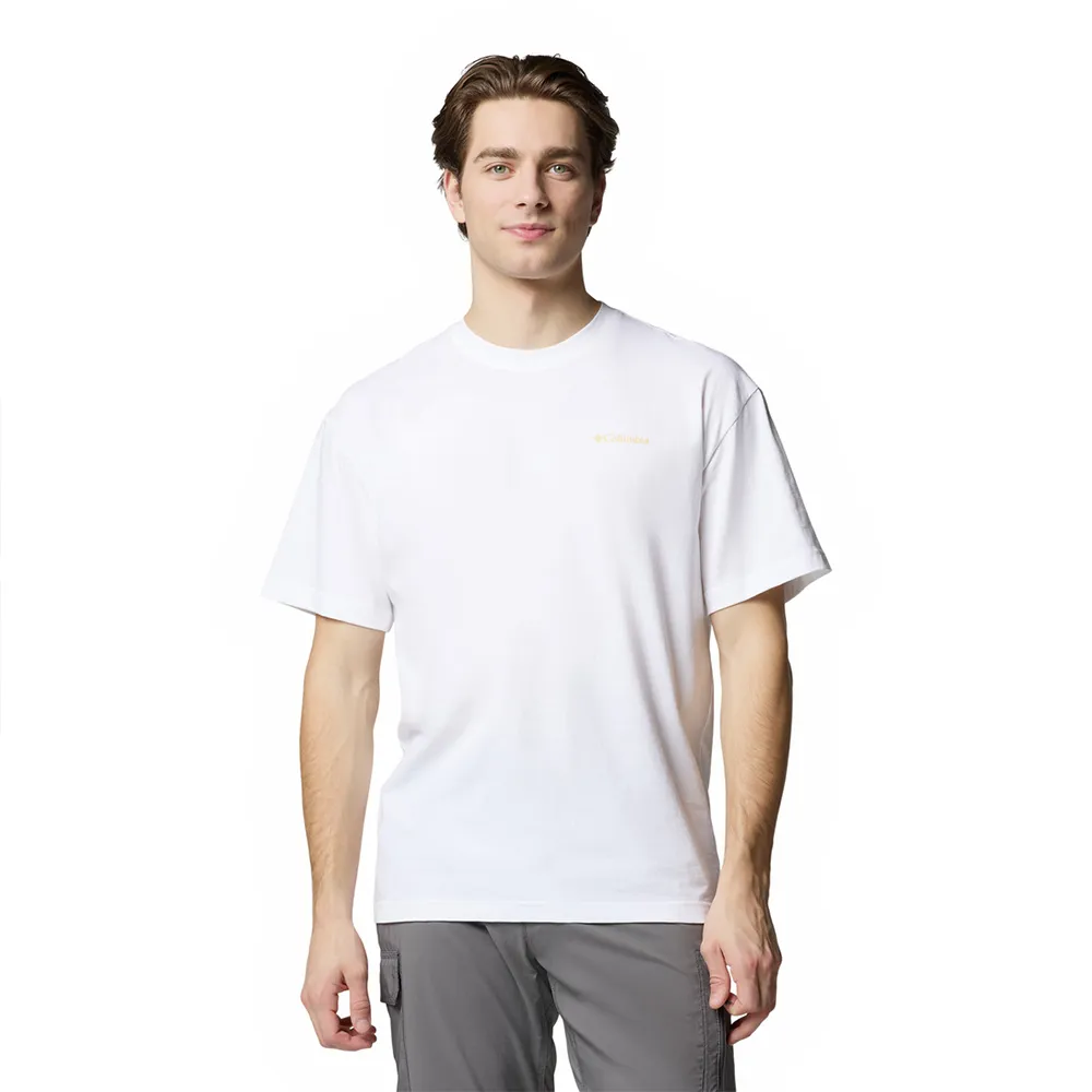 Columbia Black Butte™ Graphic T-shirt Med Korta ärmar, White / linear
