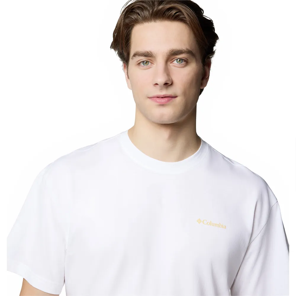 Columbia Black Butte™ Graphic T-shirt Med Korta ärmar, White / linear