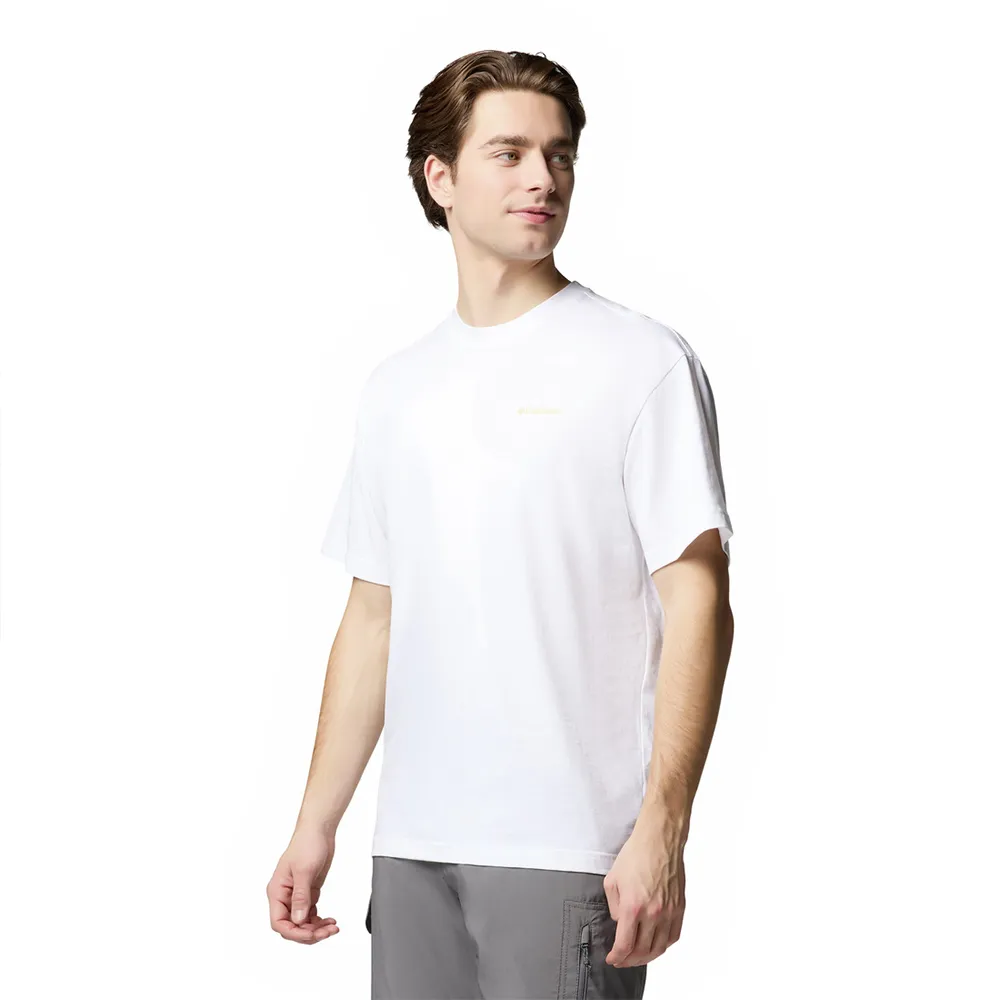 Columbia Black Butte™ Graphic T-shirt Med Korta ärmar, White / linear
