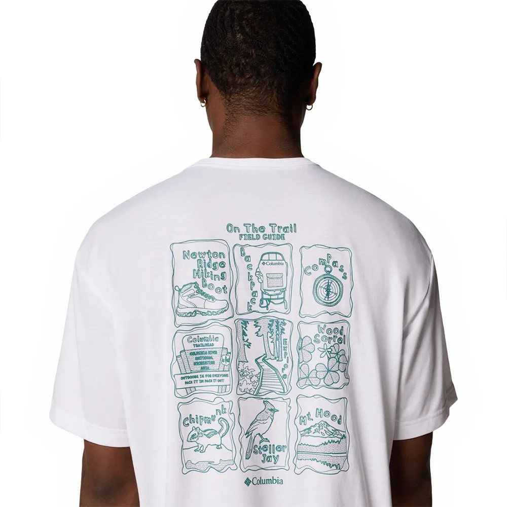 Columbia Cedar Trail™ T-shirt Med Korta ärmar, White / trailgui Columbia Cedar Trail™ T-shirt Med Korta ärmar, White / trailgui