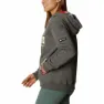Columbia Lodge Tröja Med Huva, Charcoal heather / botanical print