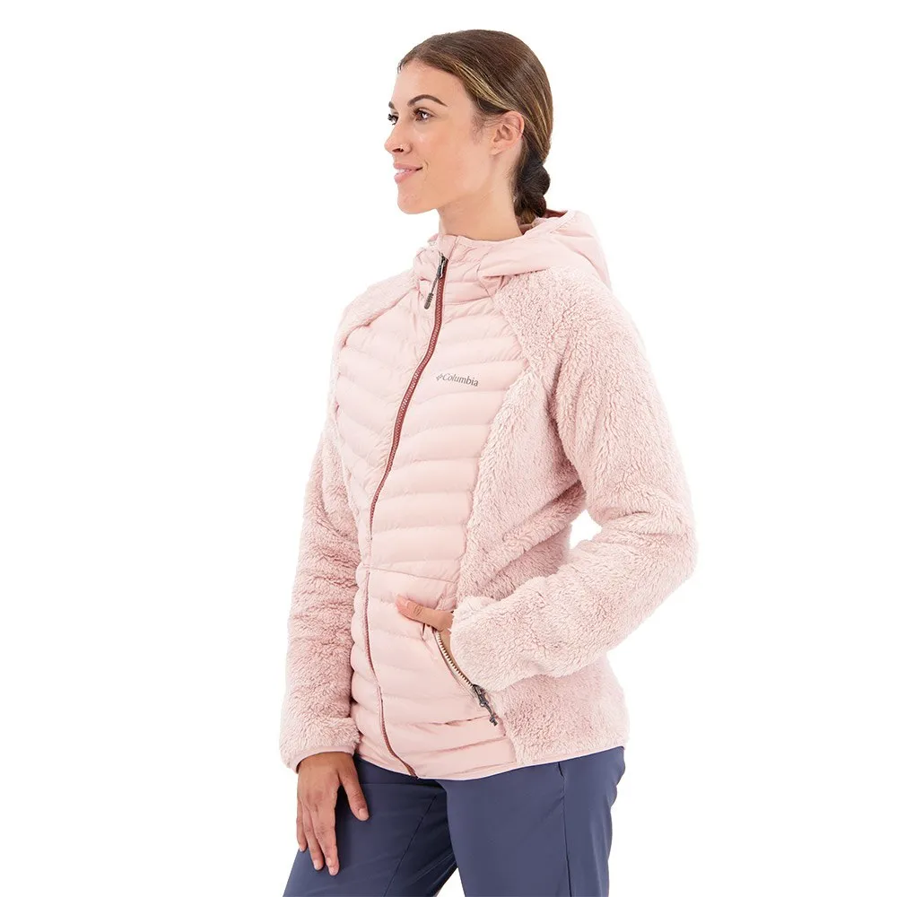Columbia Powder Lite™ Sherpa Hybrid Fleecejacka Med Dragkedja, Dusty pink