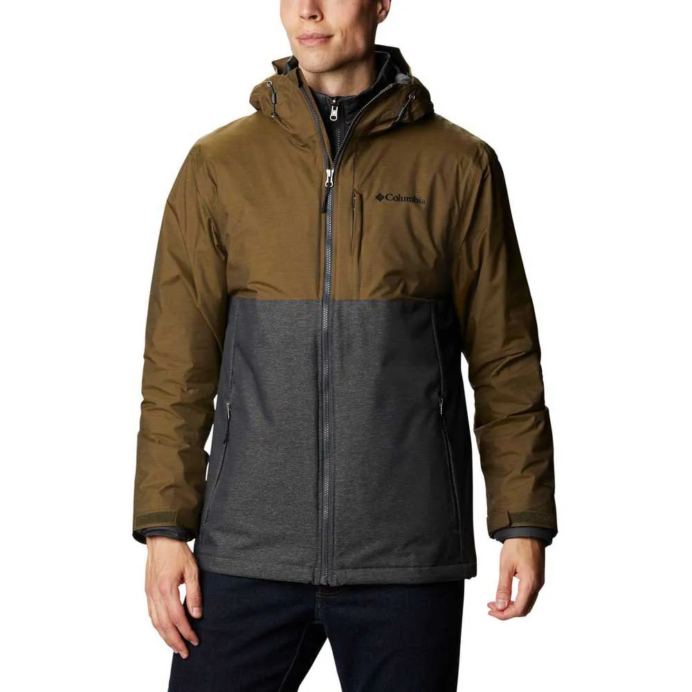 Columbia Ridge Gates Interchange Avtagbar Jacka, Shark twill / olive green slub