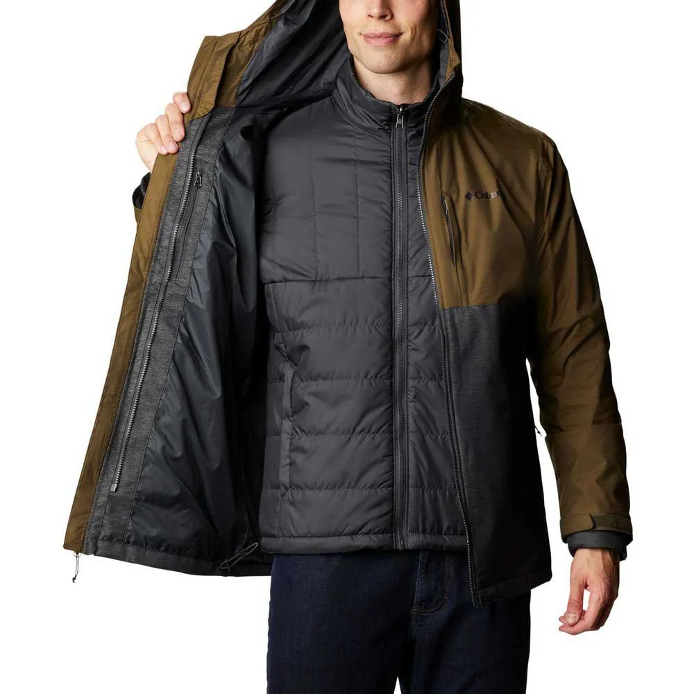 Columbia Ridge Gates Interchange Avtagbar Jacka, Shark twill / olive green slub