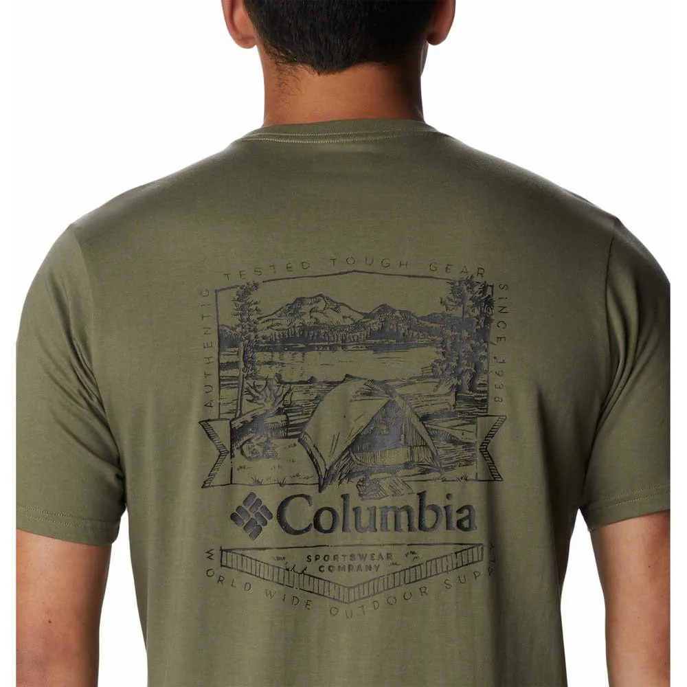 Columbia Rockaway River™ Back Graphic T-shirt Med Korta ärmar, Stone green / la
