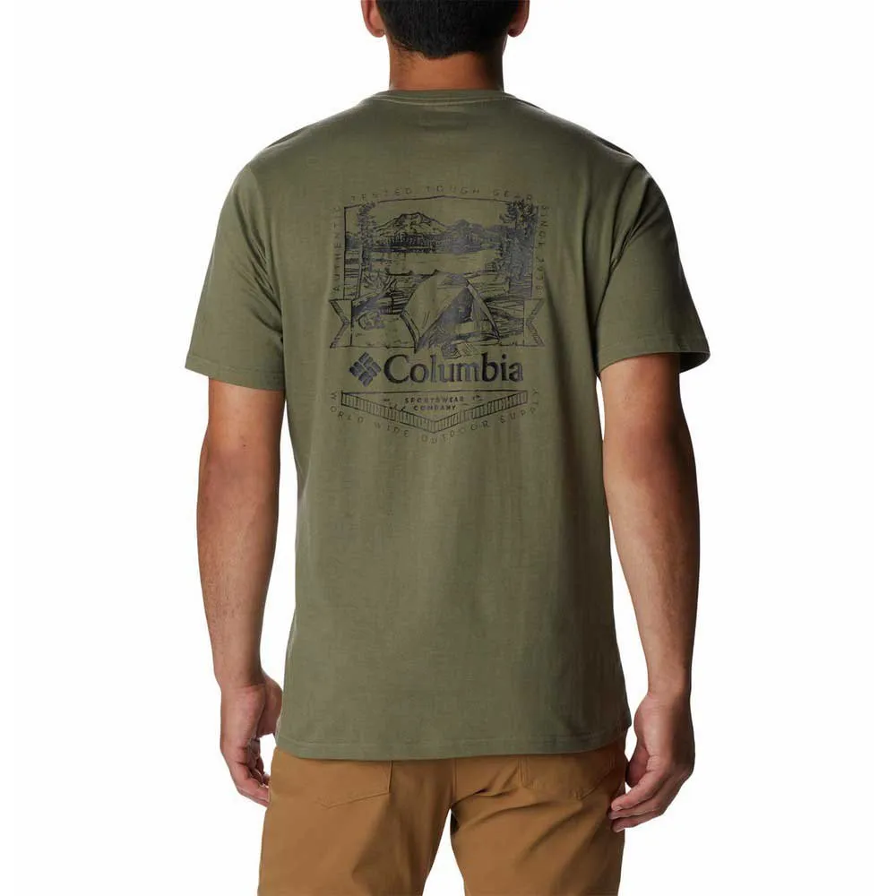 Columbia Rockaway River™ Back Graphic T-shirt Med Korta ärmar, Stone green / la