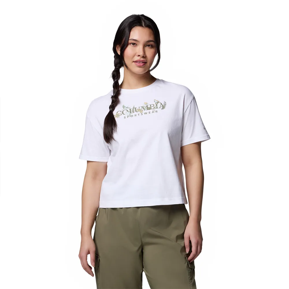 Columbia Rolling Bend™ Relaxed T-shirt Med Korta ärmar, White / outback