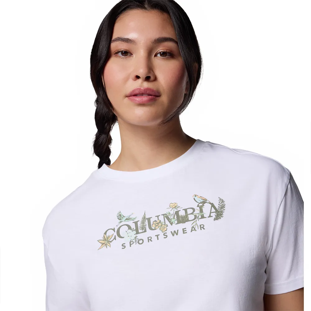 Columbia Rolling Bend™ Relaxed T-shirt Med Korta ärmar, White / outback
