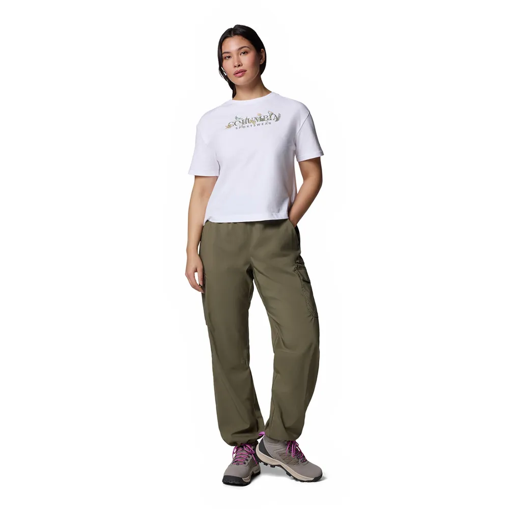 Columbia Rolling Bend™ Relaxed T-shirt Med Korta ärmar, White / outback