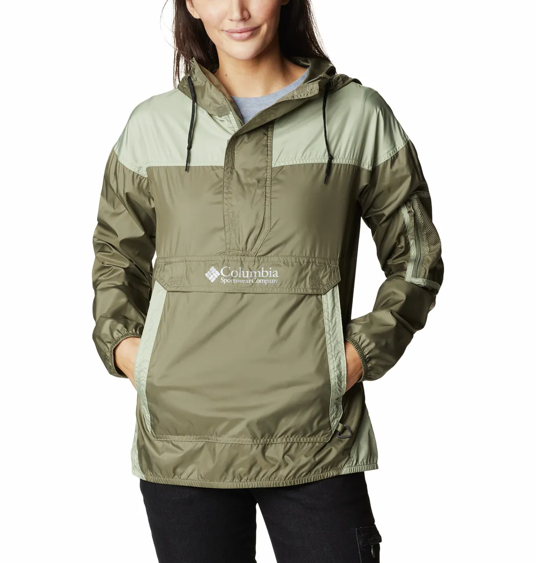 Columbia Women's Challenger Windbreaker, Stone Green, Safari