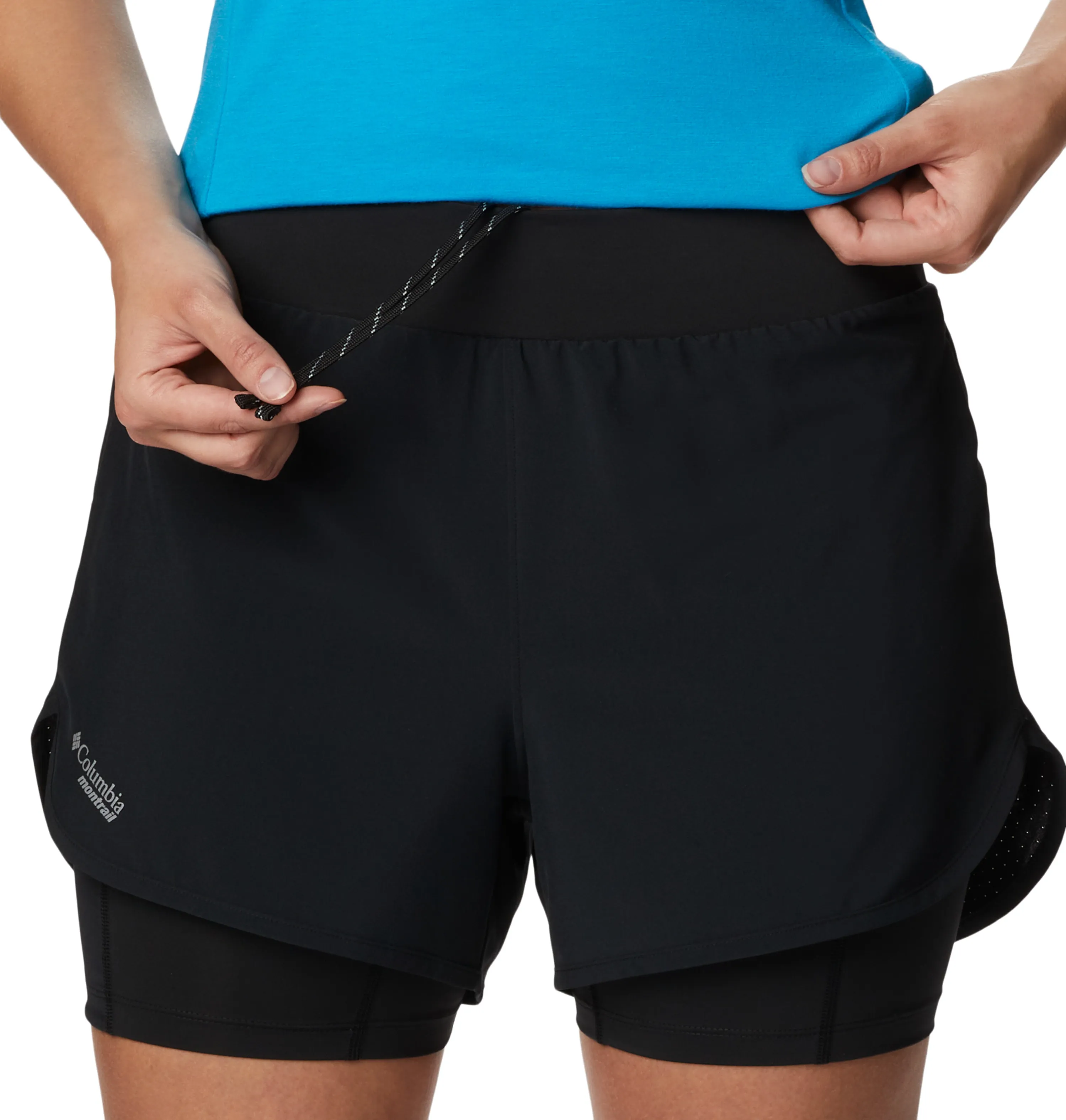 Columbia Women's Endless Trail 2n1 Short, Black Columbia Women's Endless Trail 2n1 Short, Black