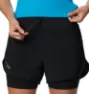 Columbia Women's Endless Trail 2n1 Short, Black