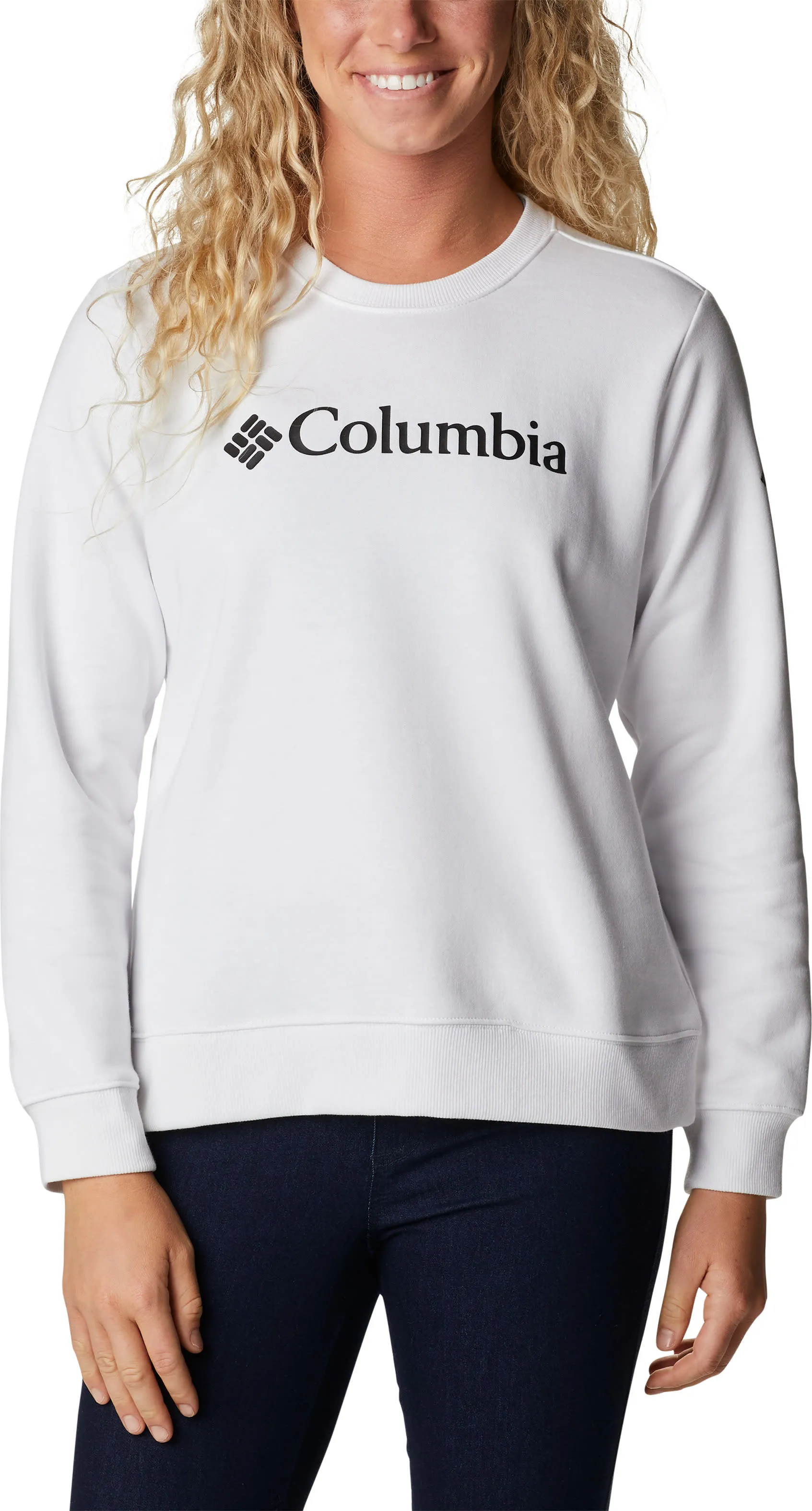 Columbia Women's Logo Crew, White